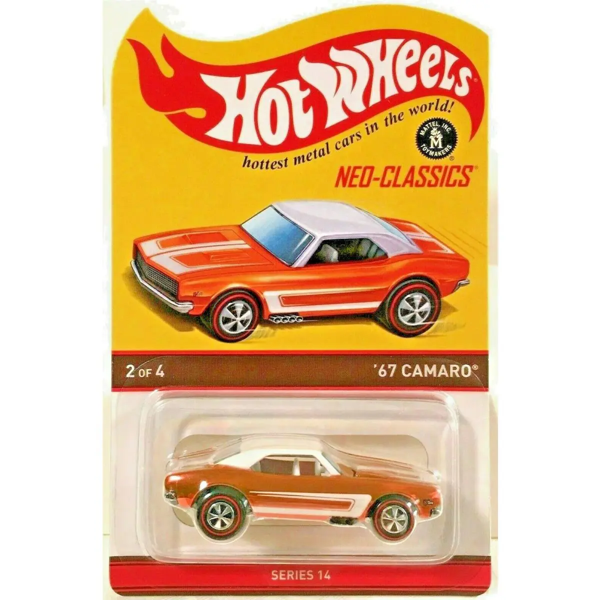 2016 Rlc 67 Camaro Series 14 Orange 4696 of 7500 Hot Wheels Neo-classics Hwc
