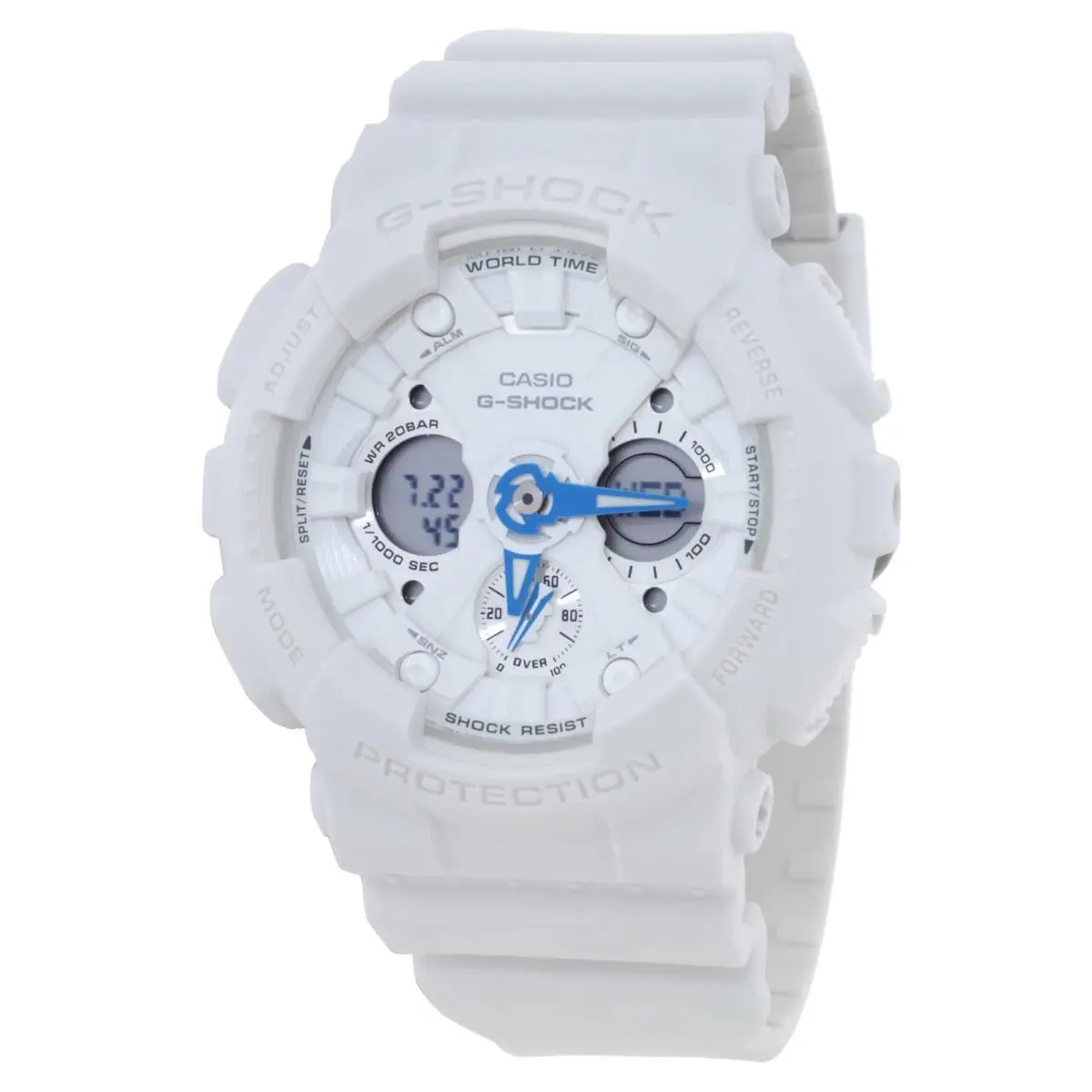 Casio G-shock World Time Quartz Analog-digital White Dial Ladies Watch
