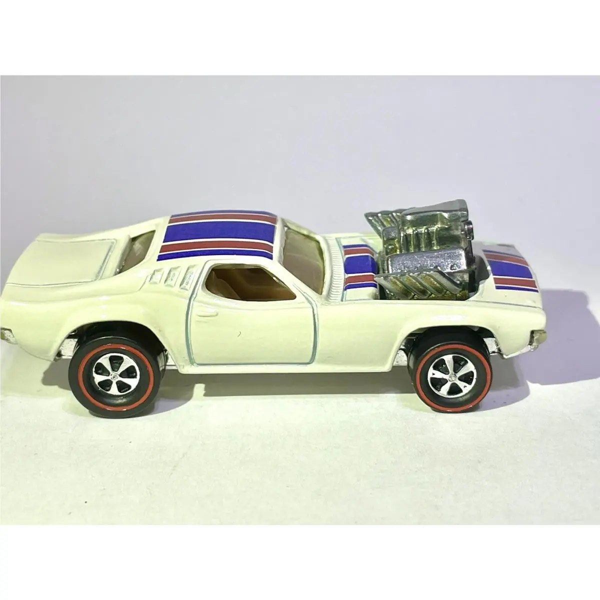 Custom Made Hot Wheels Rodger Dodger Redline - Race White 1 Of A Kind