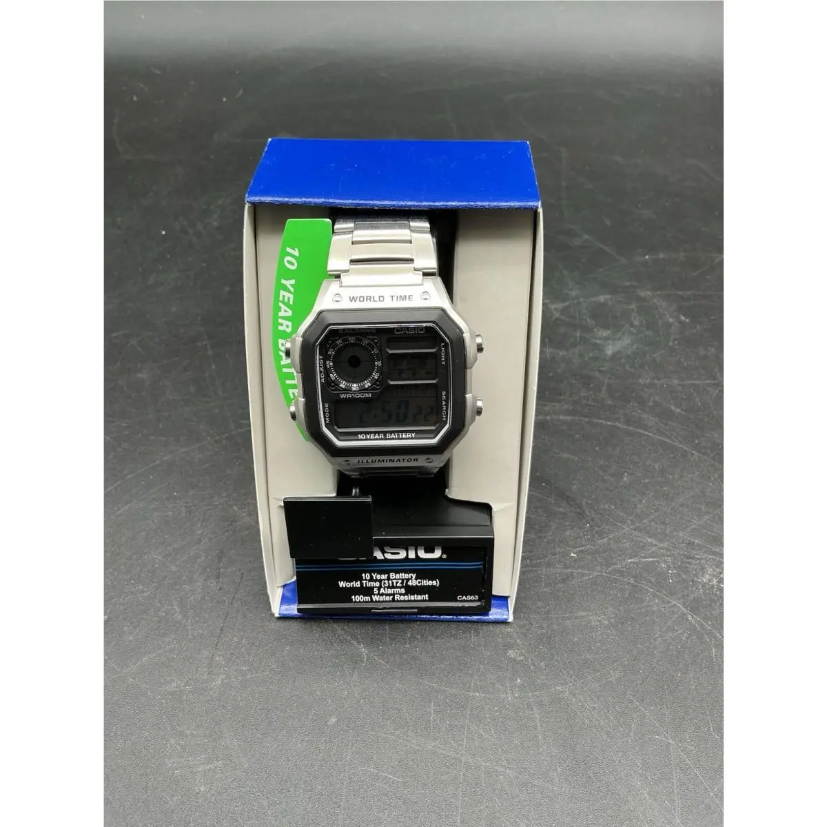 Casio LWS-1200H-7A1VCF World Time Digital Watch 100M
