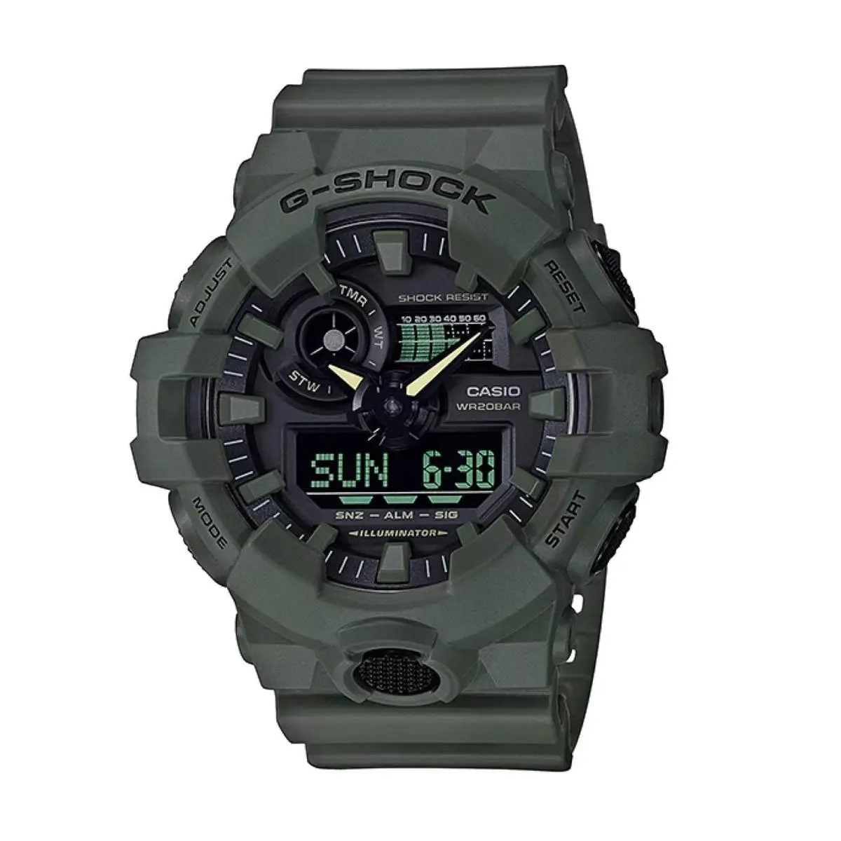 G-shock Analog-digital Green Men`s Watch by Casio