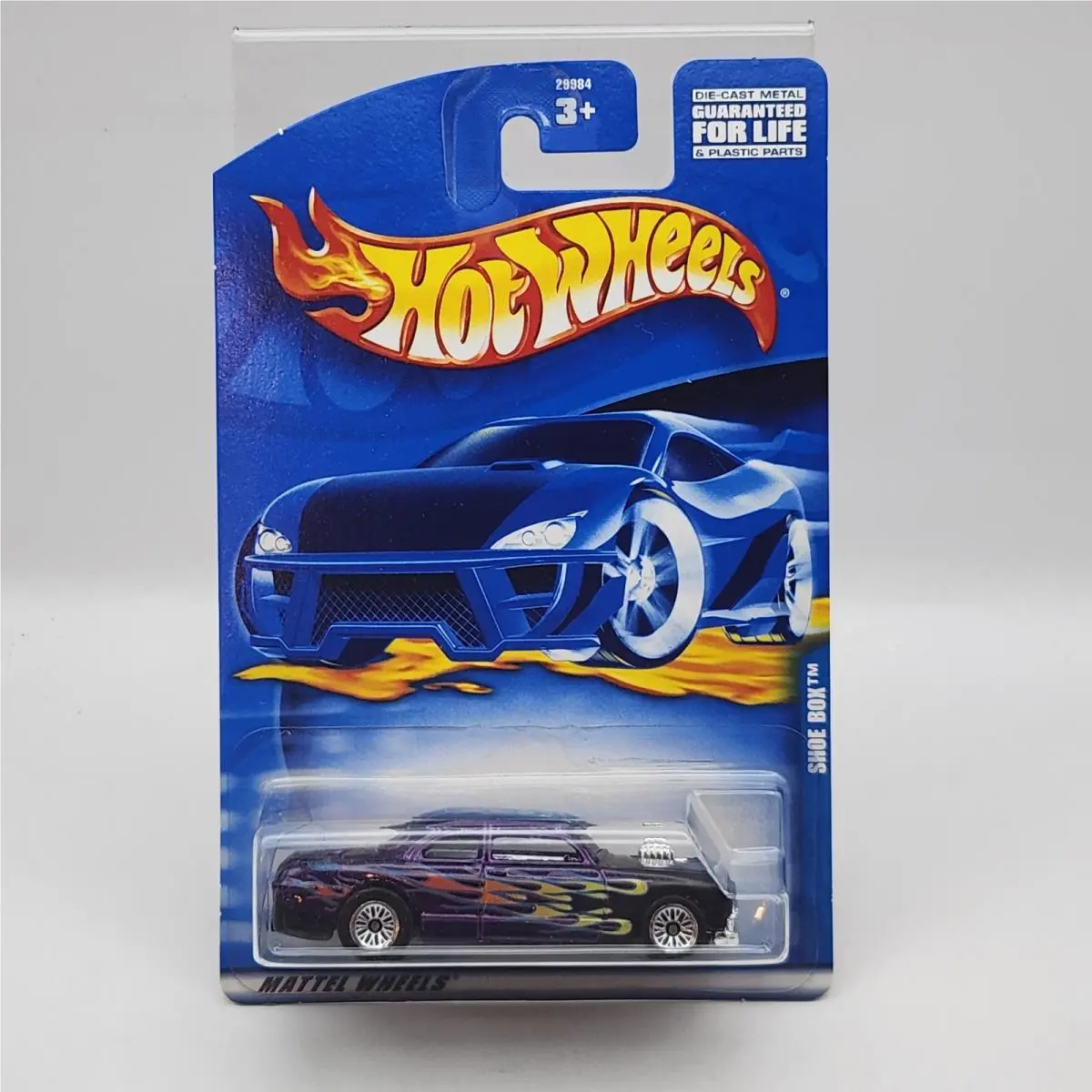 Vintage Hot Wheels 2000 Shoe Box 29984 Custom Ford Coupe Die Cast Car On Card