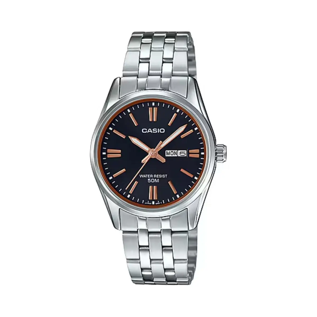 Women’s Black Dial Stainless Steel Bracelet Watch - LTP-1335D-1A2V by Casio