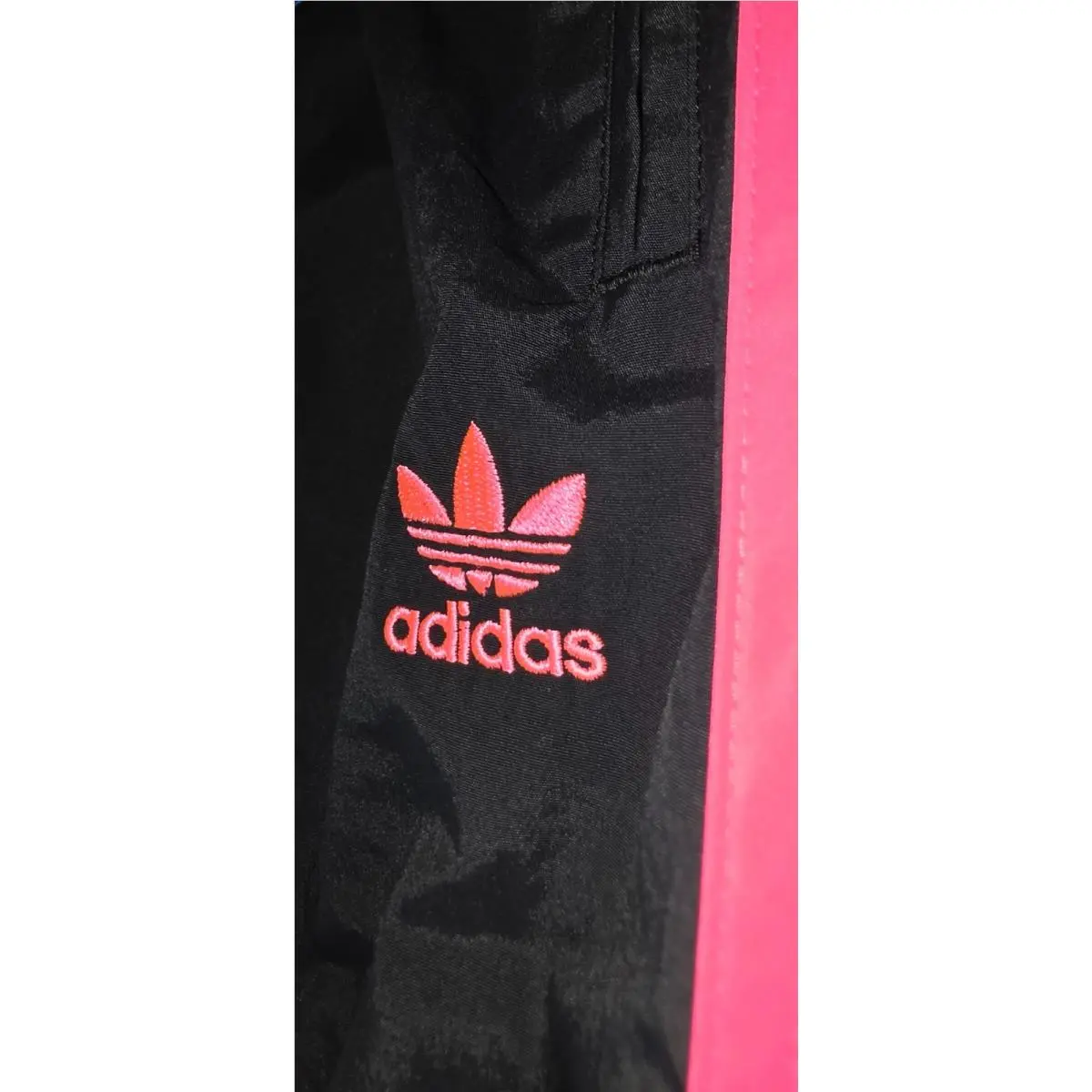 Adidas clothing - Adidas TAdidas Adicolor Baggy Fit Firebird Track Pants - JY1338 - Black Pink 10
