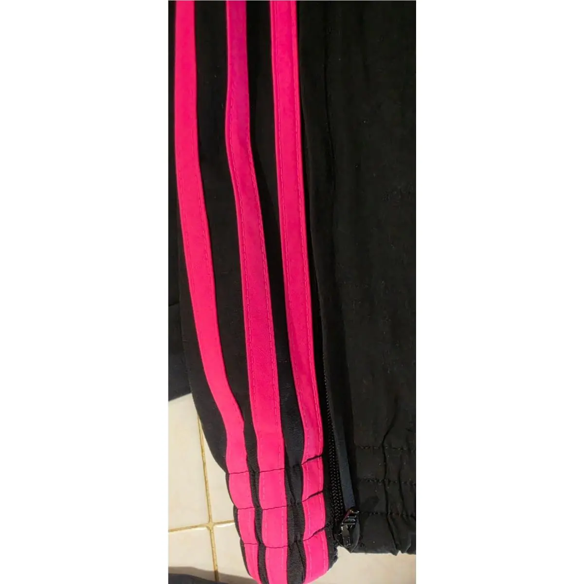 Adidas clothing - Adidas TAdidas Adicolor Baggy Fit Firebird Track Pants - JY1338 - Black Pink 13