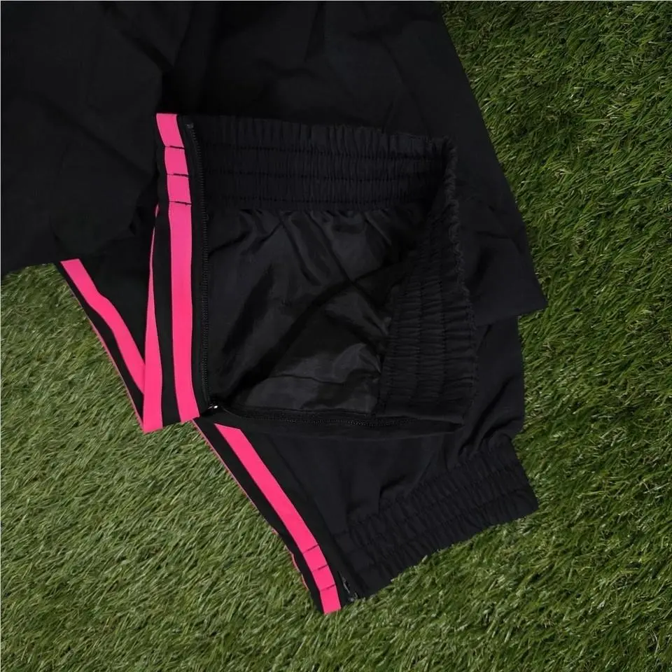 Adidas clothing - Adidas TAdidas Adicolor Baggy Fit Firebird Track Pants - JY1338 - Black Pink 14