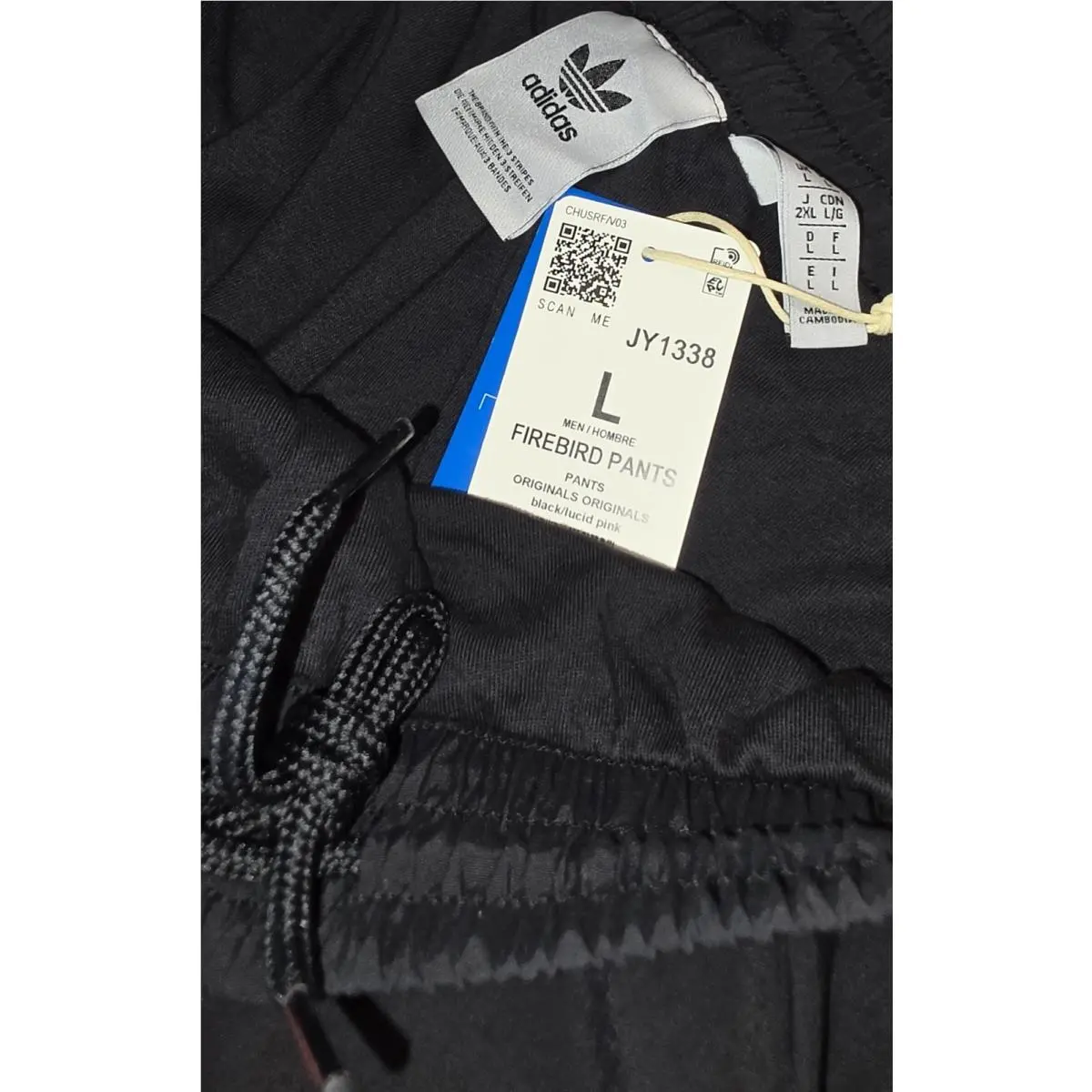 Adidas clothing - Adidas TAdidas Adicolor Baggy Fit Firebird Track Pants - JY1338 - Black Pink 15