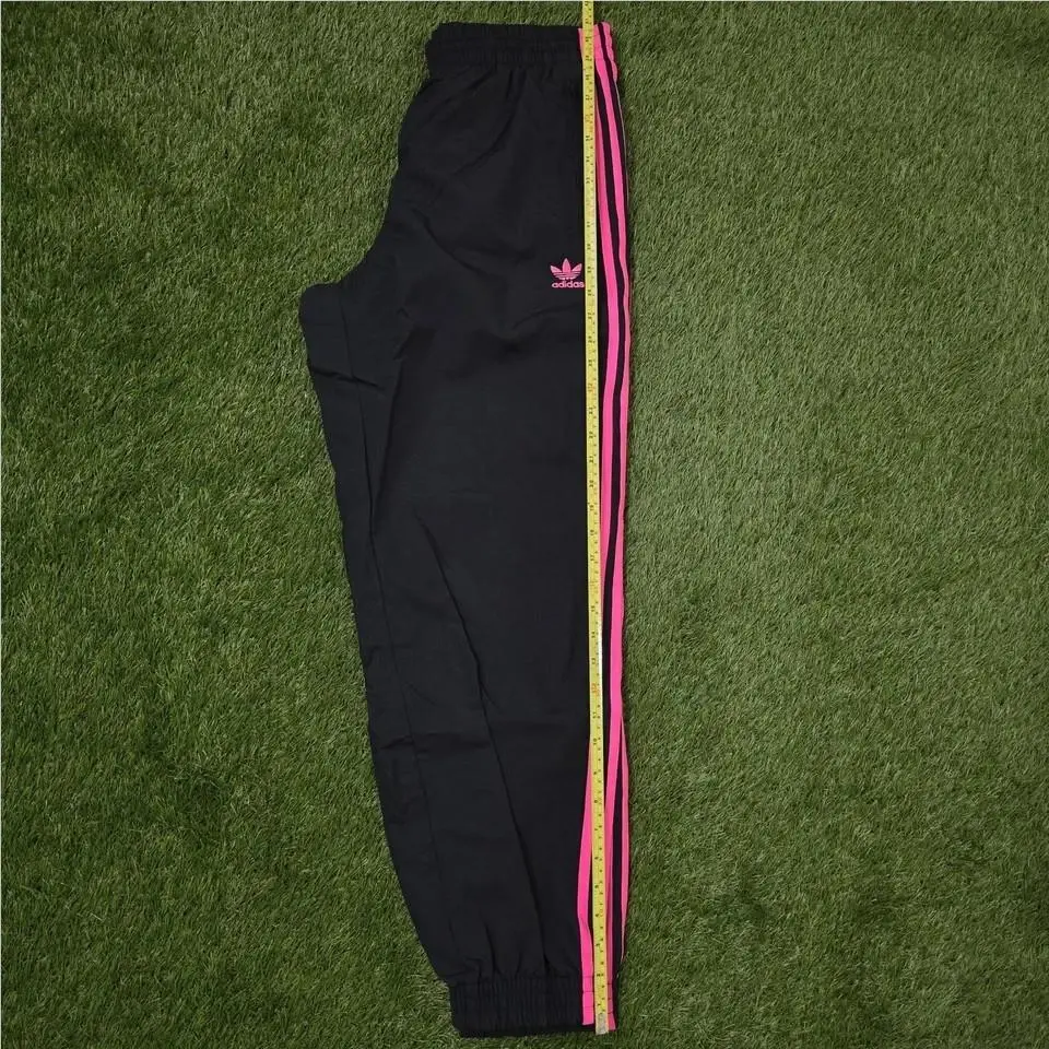Adidas clothing - Adidas TAdidas Adicolor Baggy Fit Firebird Track Pants - JY1338 - Black Pink 4