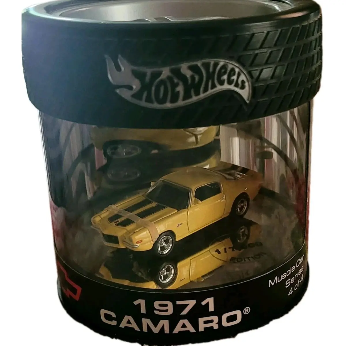2003 Mattel Hot Wheels 1971 Camaro Yellow Muscle Car Diecast Series 4 of 4-NOS