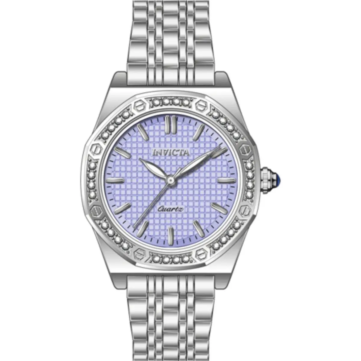 Invicta Women`s Watch Wildflower Purple Copper Dial Silver Steel Bracelet 69373