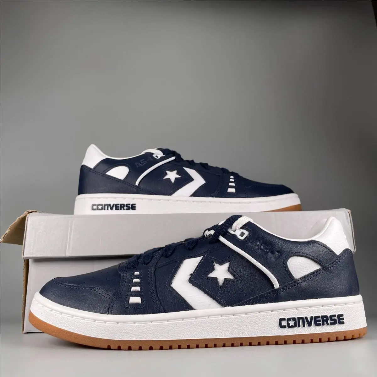 Men`s 8.5 Women`s 10 Converse AS-1 Pro Ox Obsidian/white/gum Casual Sneaker Shoe