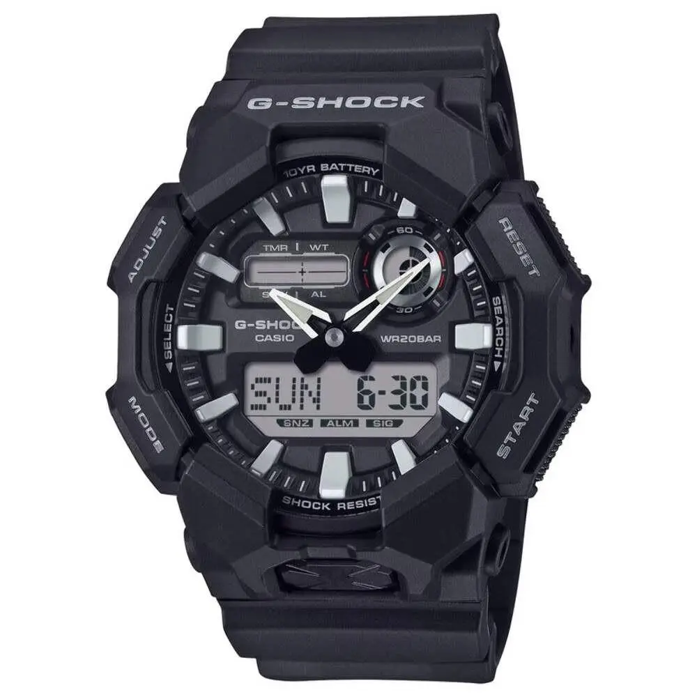Casio G-shock Analog-digital Black Resin Strap Watch - GA-010-1A1