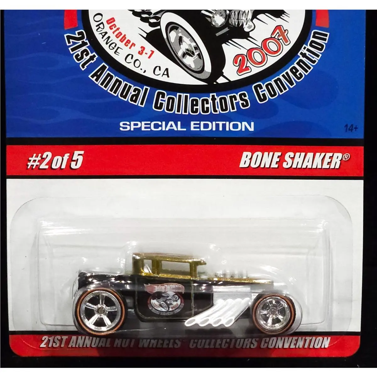 Hot Wheels Bone Shaker 2007 21st Annual Collectors Convention Car 1 of 3000