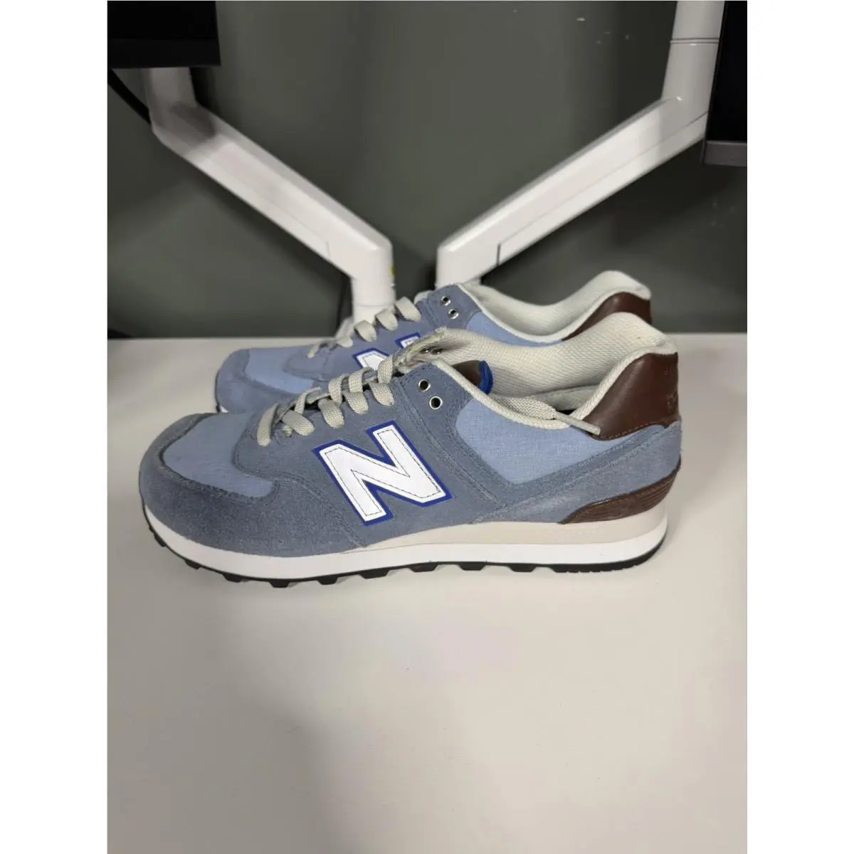New Balance shoes - New Balance 574 - ML574BCD - Blue / Chambray / Grey / Tan 2