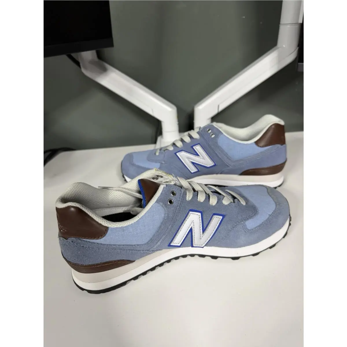 New Balance shoes - New Balance 574 - ML574BCD - Blue / Chambray / Grey / Tan 3