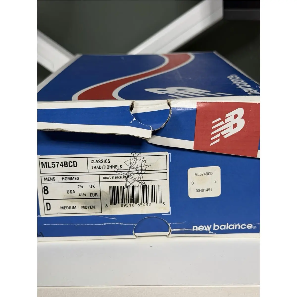 New Balance shoes - New Balance 574 - ML574BCD - Blue / Chambray / Grey / Tan 6
