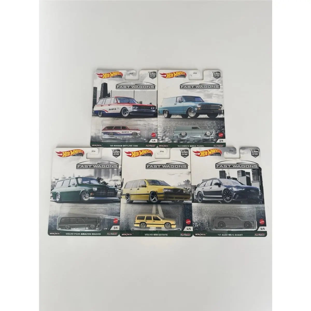 2021 Hot Wheels Premium Car Culture - Fast Wagons Set of 5