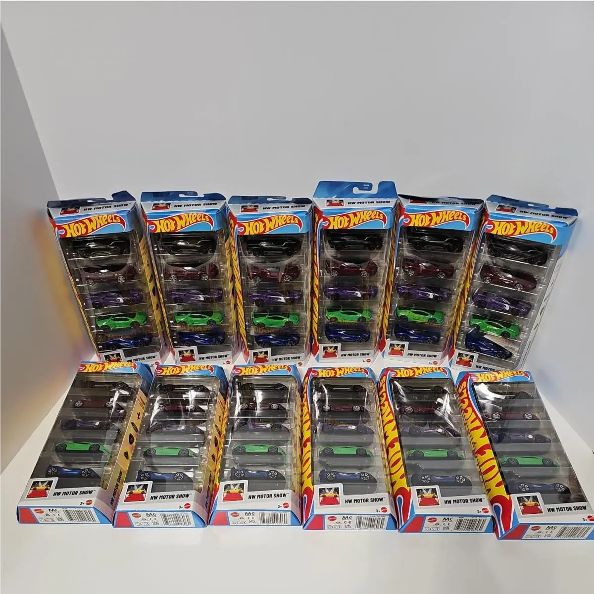 Hot Wheels 2025 5pk HW Motor Show Aston Martin Vulcan Ferrari SF90 Stradale 12x
