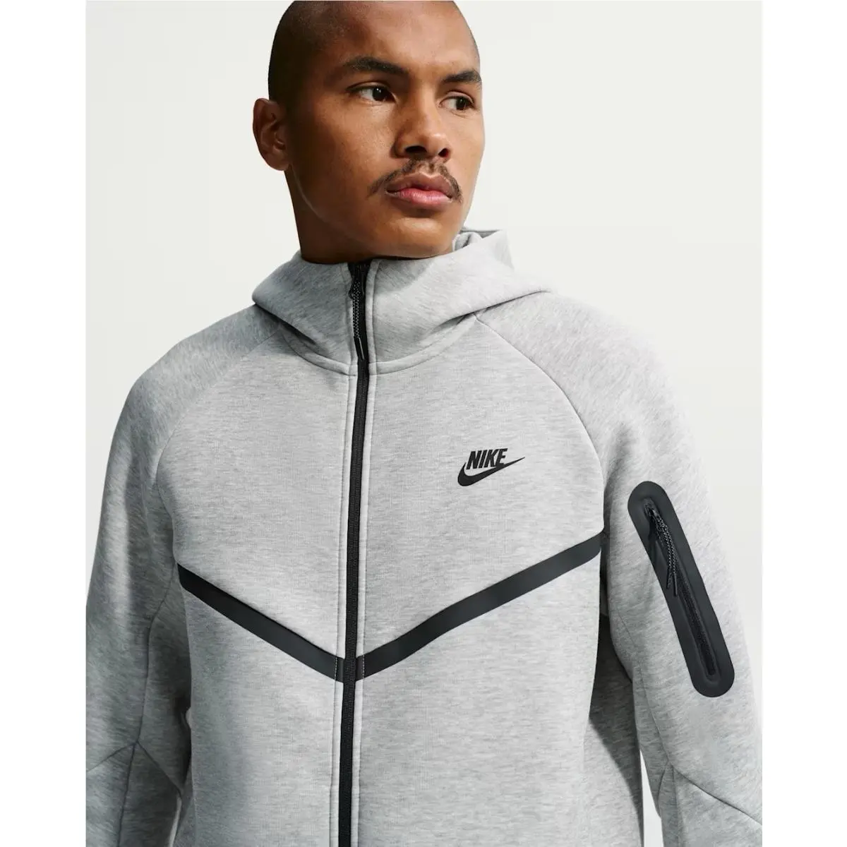 Nike Tech Full Zip Jacket Baha Mar Windrunner HV0949-083 Men`s Gray - Medium