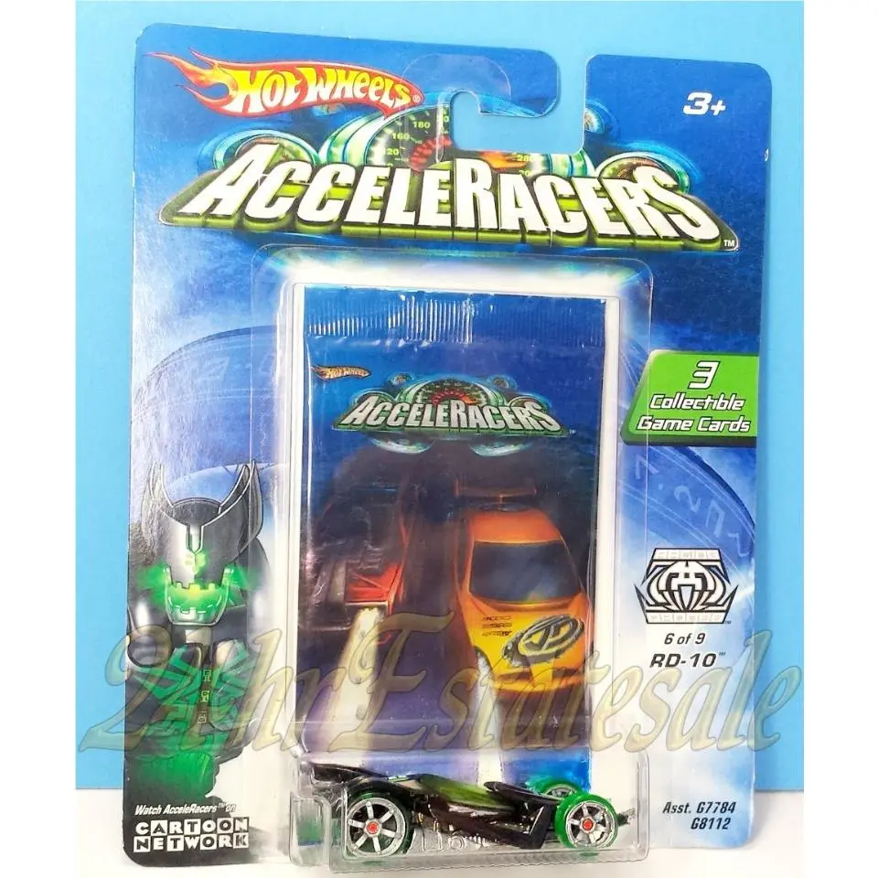 Hot Wheels 05 Acceleracers RD10 Robot Drones 6 of 9 Wgame Cards Itout