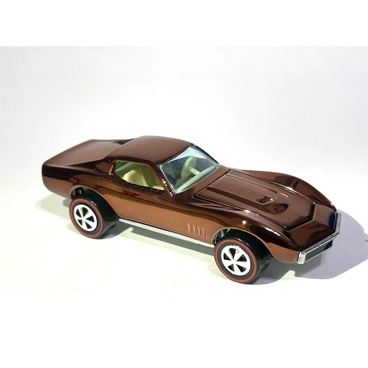 2011 Hot Wheels Custom Corvette 1968 Chrome Brown Chocolate Paint