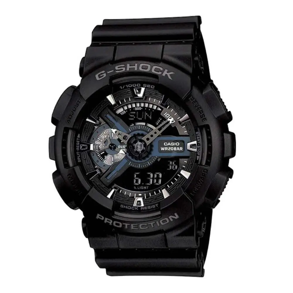 Men`s Casio G-shock Classic Black Resin Strap Watch Model: GA110-1B