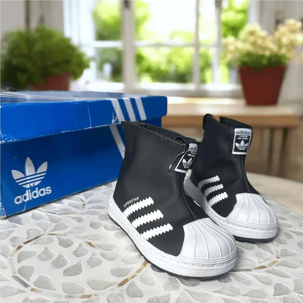 Adidas shoes - ADIDAS ORIGINALS SUPERSTAR 360 RAIN BOOTS - Black, Exterior: Multicolor 4