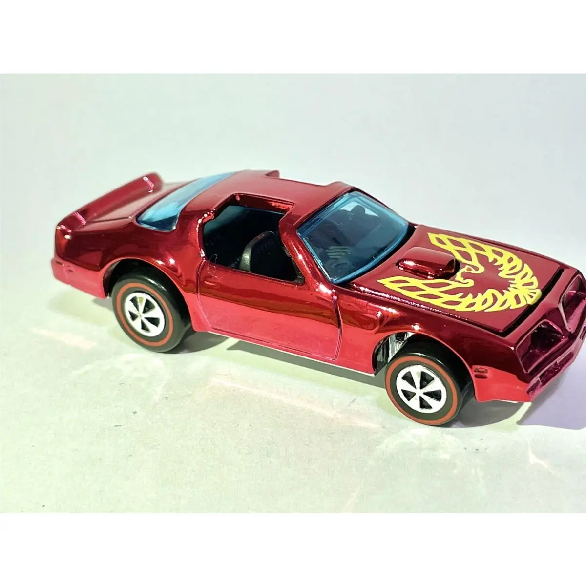 Custom Made Hot Wheels Hotbird Candy Red Redline 80’s Firebird