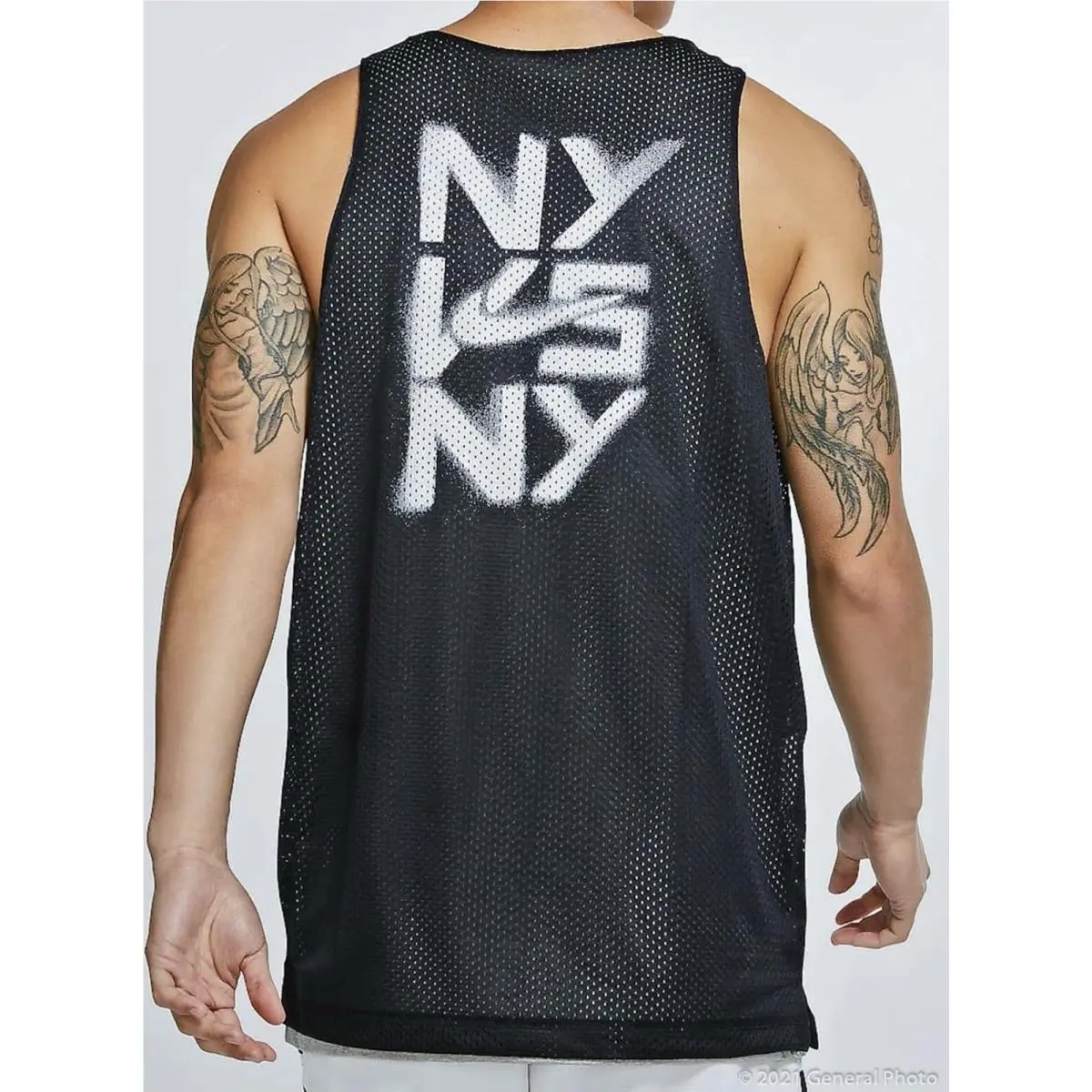 Nike Men`s Standard Issue Ny Vs. Ny Basketball Reversible Jersey CW6681-010 2XL