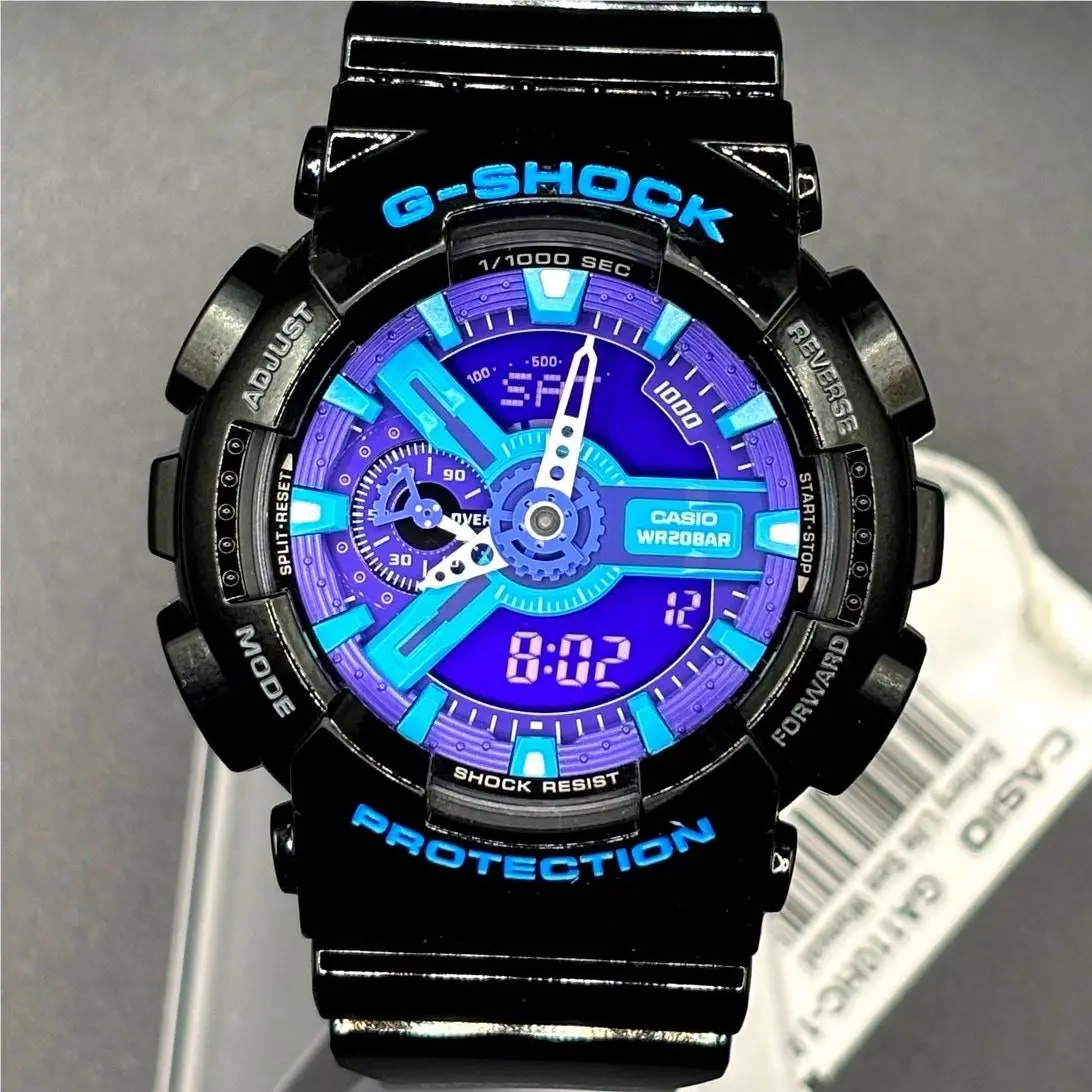 Casio G-shock GA-110HC-1A Hyper Color Blue Purple Men’s Watch Nibwt