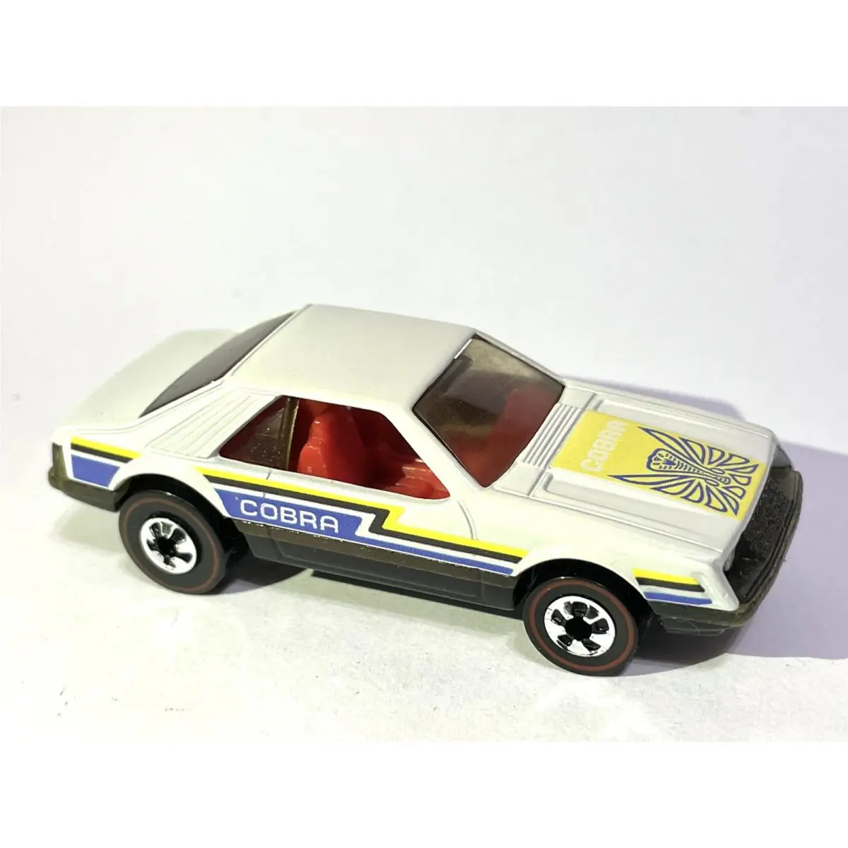 Custom Made 1979 Hot Wheels Turbo Mustang Cobra Redline Race White Mint
