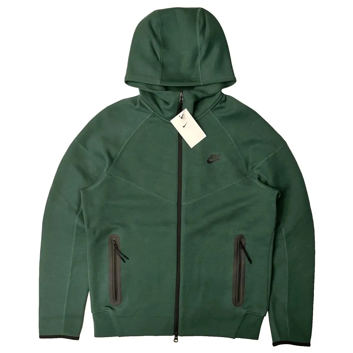 Nike Tech Fleece Windrunner Full Zip Jacket FQ1883-341 Green Men`s Medium M