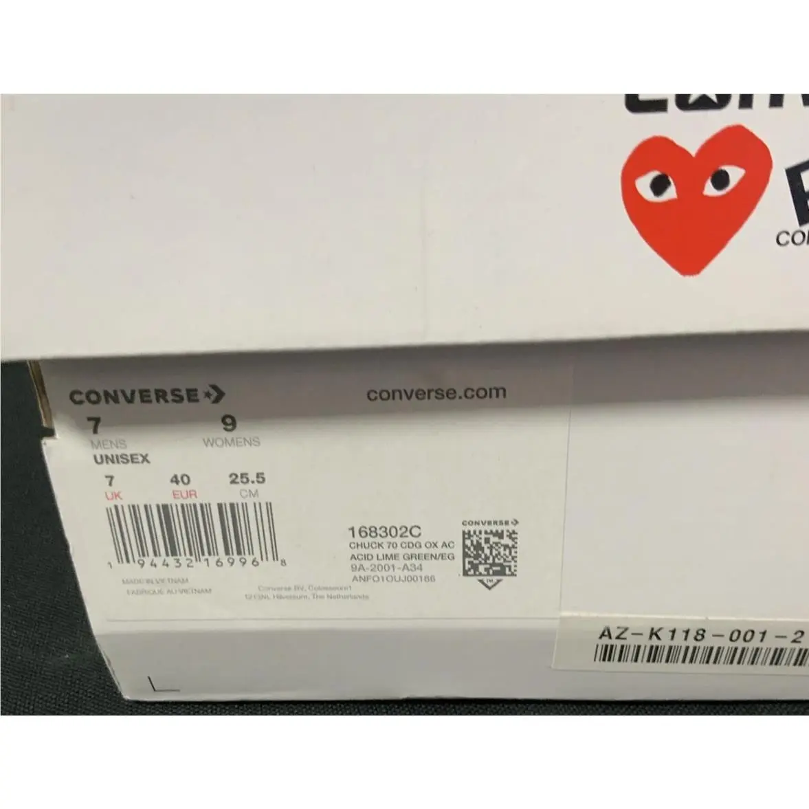 Converse shoes - Converse X Comme  des Garcons - Green 11
