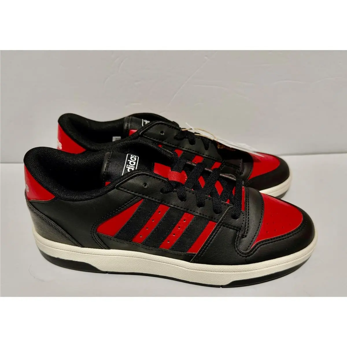 Adidas Break Start Basketball Sneakers Black Red JR1440 Mens 8.5 Womens 9.5
