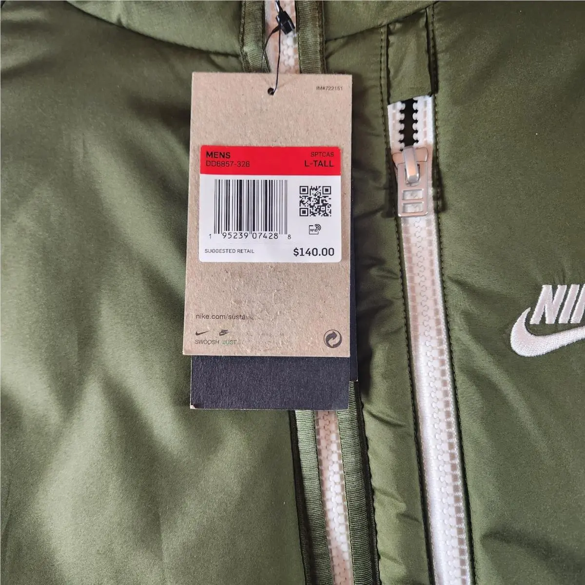 Nike clothing - DD6857-326 - DD6857326 - Green (UPC: 195239074288) 16