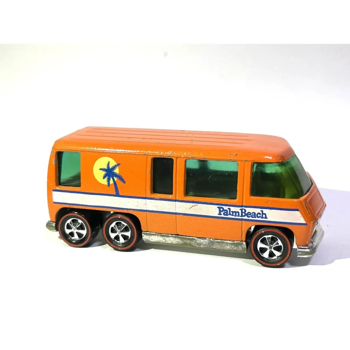 Hot Wheels Gmc Motorhome - Palm Beach 1977 Orange - Custom Made Redline