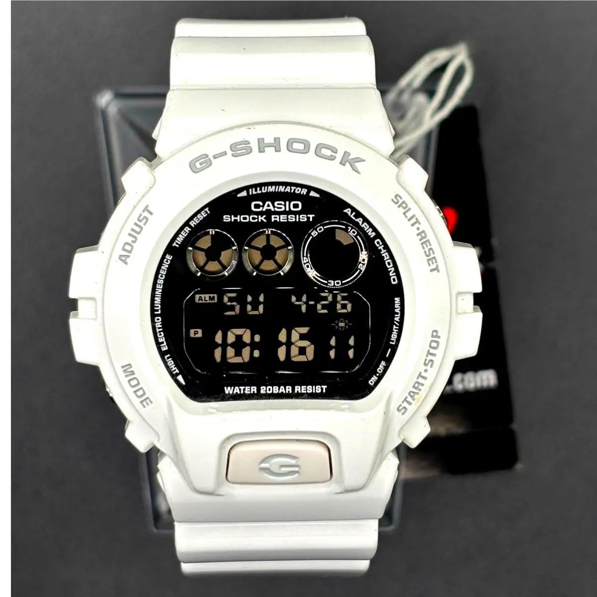 Casio G-shock DW6900-7 Metallic Mirror White Glossy Digital Men`s Watch Nibwt