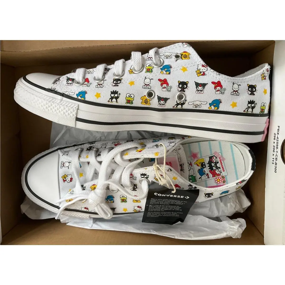 Sanrio Hello Kitty and Friends Converse All Stars Unisex Men’s 6 Women’s 8