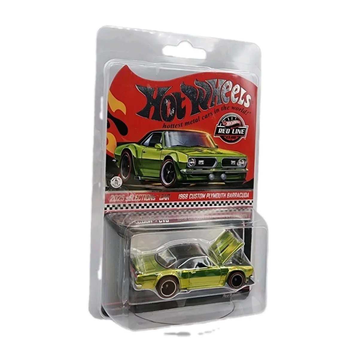 Hot Wheels Red Line Club Green 1968 Custom Plymouth Barracuda