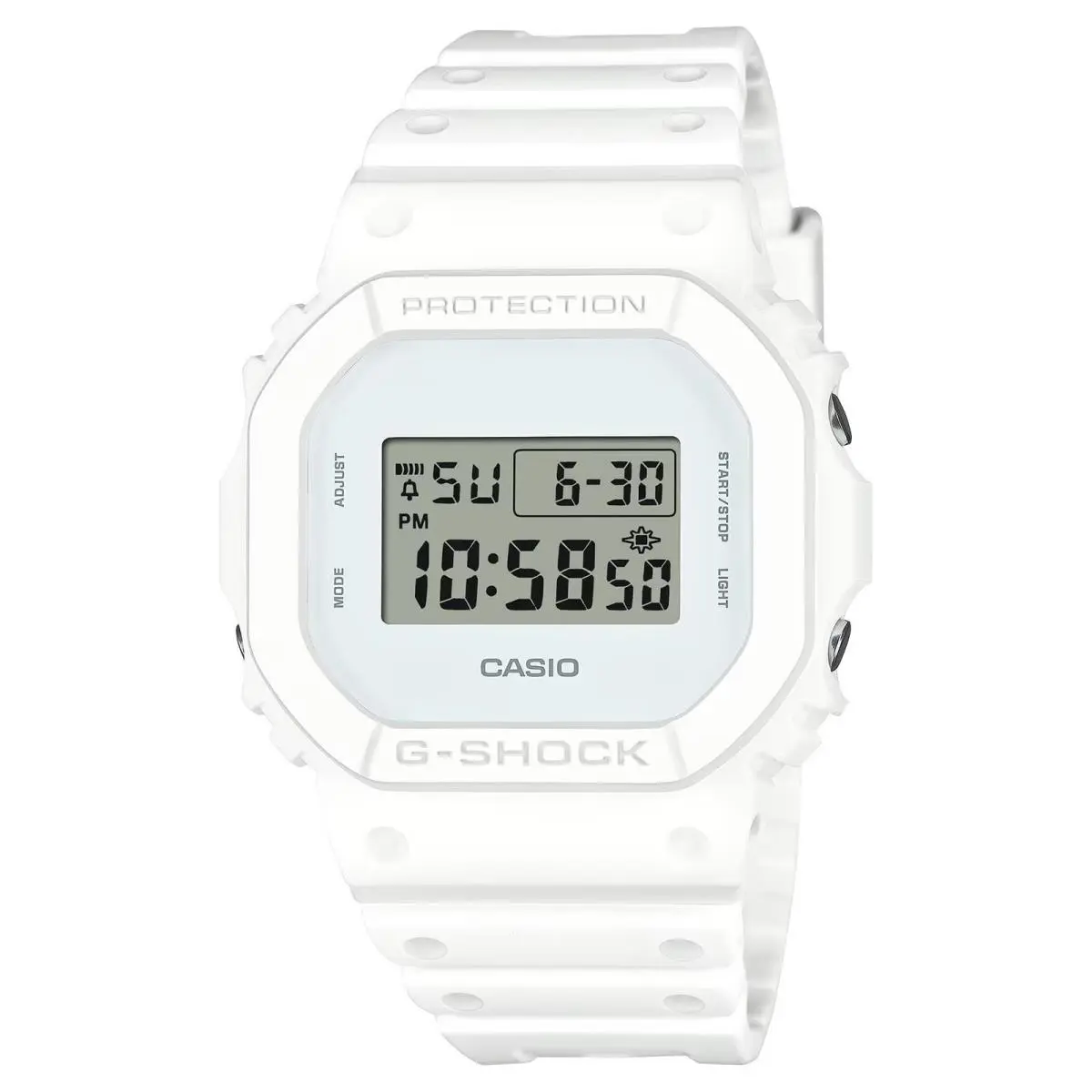 Casio Men`s G-shock White Digital Bio Resin Watch - DW-5600WW-7ER