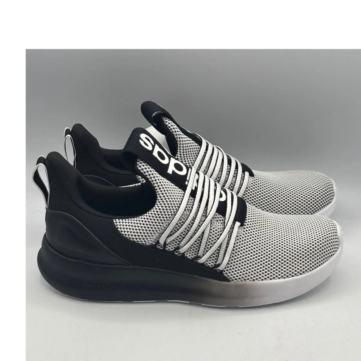 Adidas Lite Racer Adapt 7.0 Shoes Men Size 9 Black White Running IE6330