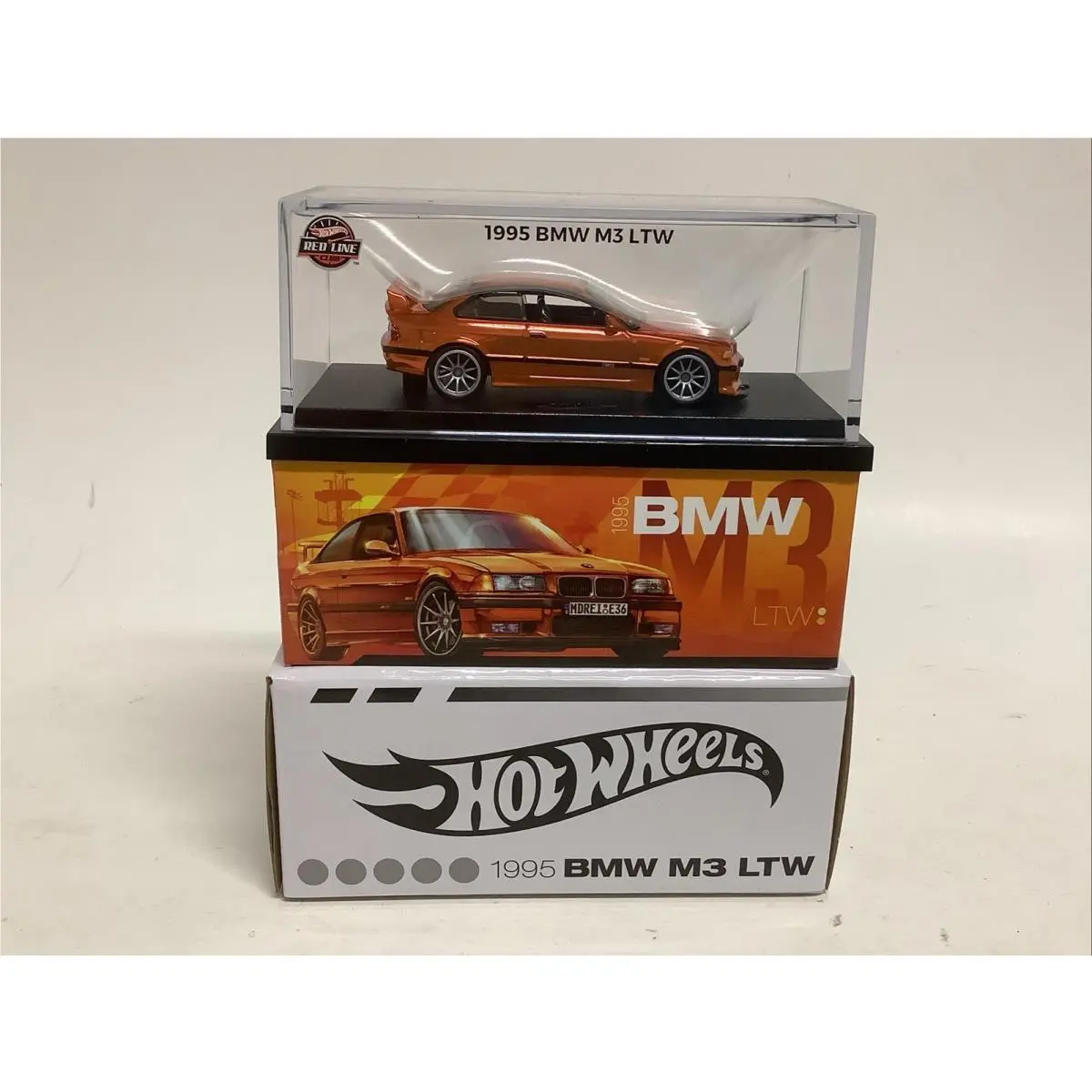 Hot Wheels Rlc 1995 Bmw M3 Ltw Spectraflame Orange Limited Edition Premium 1:64