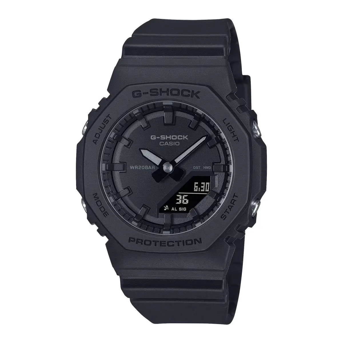 Ladies’ Casio G-shock Analog-digital Matte Black Bio-based Resin Strap Watch Mo