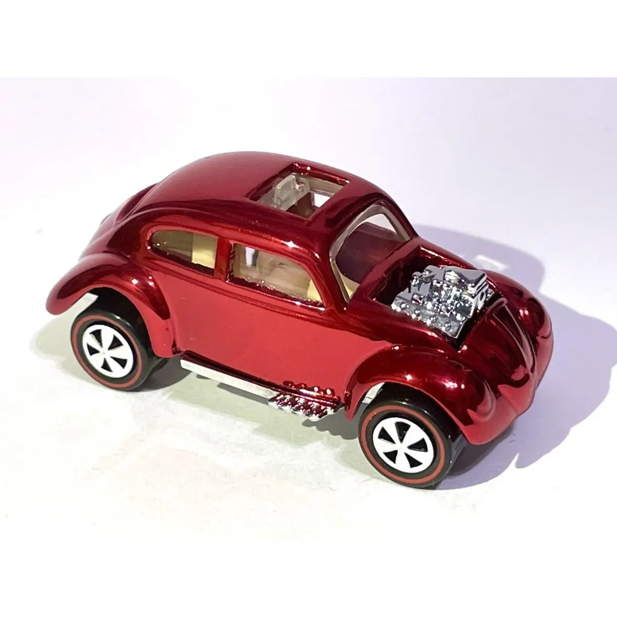 Hot Wheels Redline “custom Made Chrome Red ” VW Bug / Beetle - Custom Vw