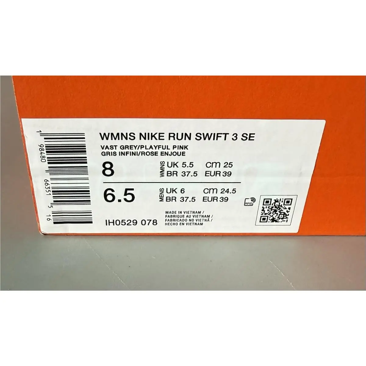 Nike shoes - IH0529078 - IH0529-078 - Vast Grey Playful Pink (UPC: 0198480663515) 9