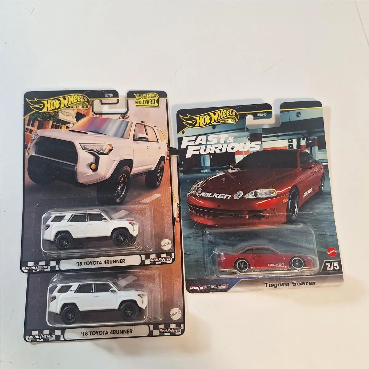 Hot Wheels Boulevard Toyota 3 Cars Soarer 18 Toyota 4RUNNER