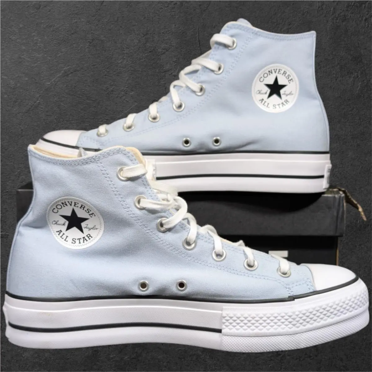 Converse Chuck Taylor All Star Sneaker Ctas Lift Hi Women`s 11 Cloudy Daze White