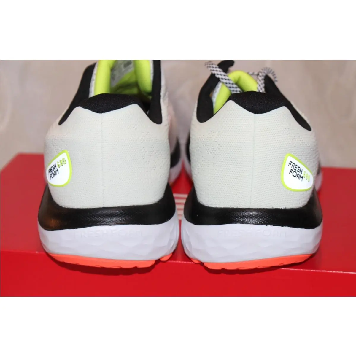 New Balance shoes - New Balance Fresh Foam 680v7 - White Yellow 2
