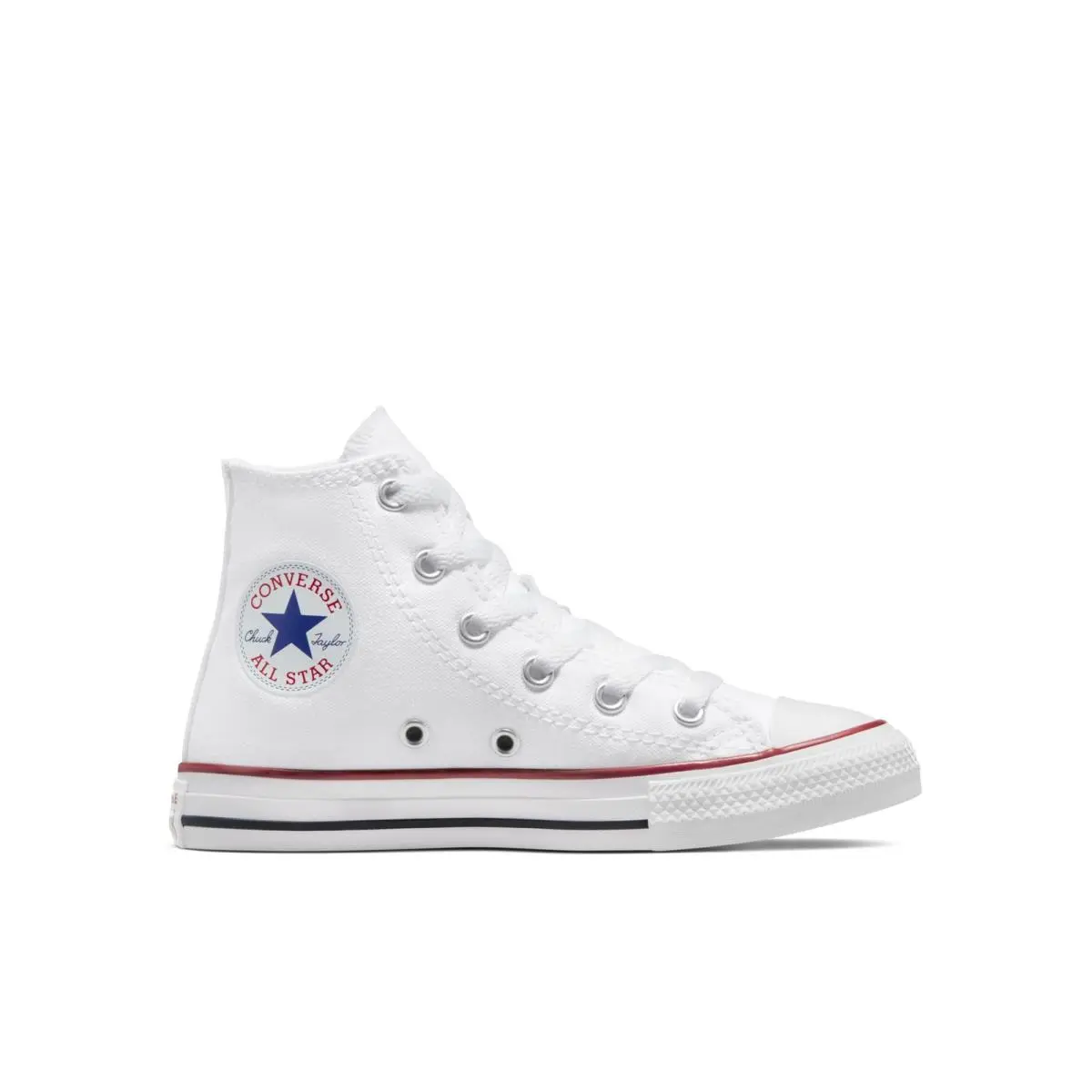 Converse Kids` Chuck Taylor All Star High Top Optical White 3 Little Kid