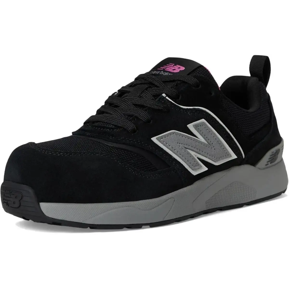 New Balance Womens Elite Lite Work Sneakers US 6 EU 37 Black Pink CT SR